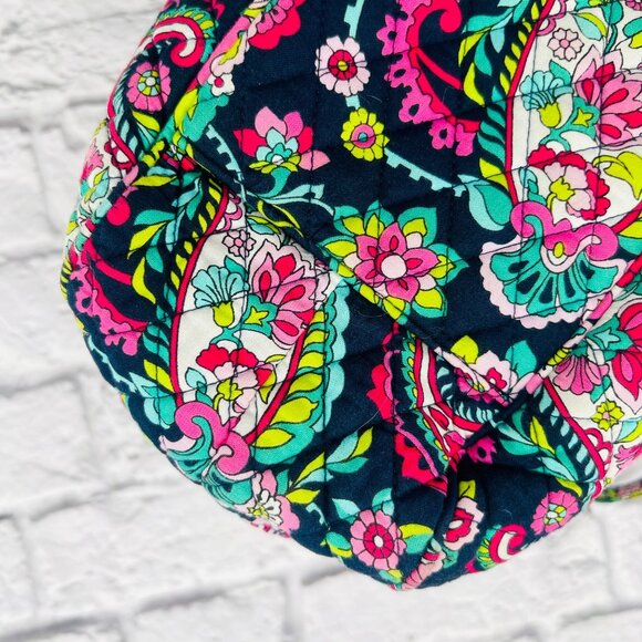Vera Bradley Emily Paisley Quilted Satchel Shoulder Bag Floral Print Colorful - Picture 6 of 12